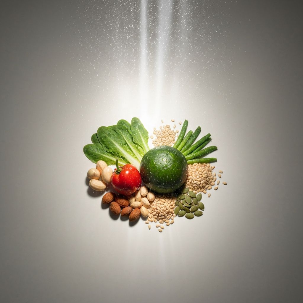 Natural ingredients representing male nutrition